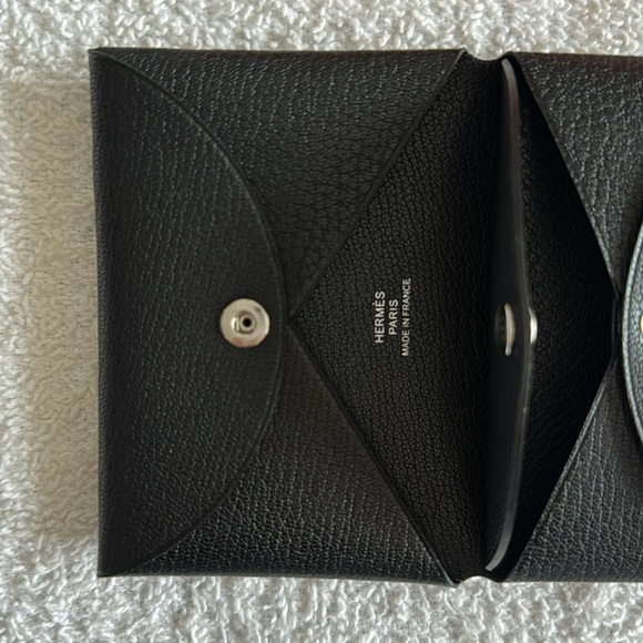 Hermes Calvi Duo Chamkila Goatskin Card Holder Wallet - Picture 14 of 16